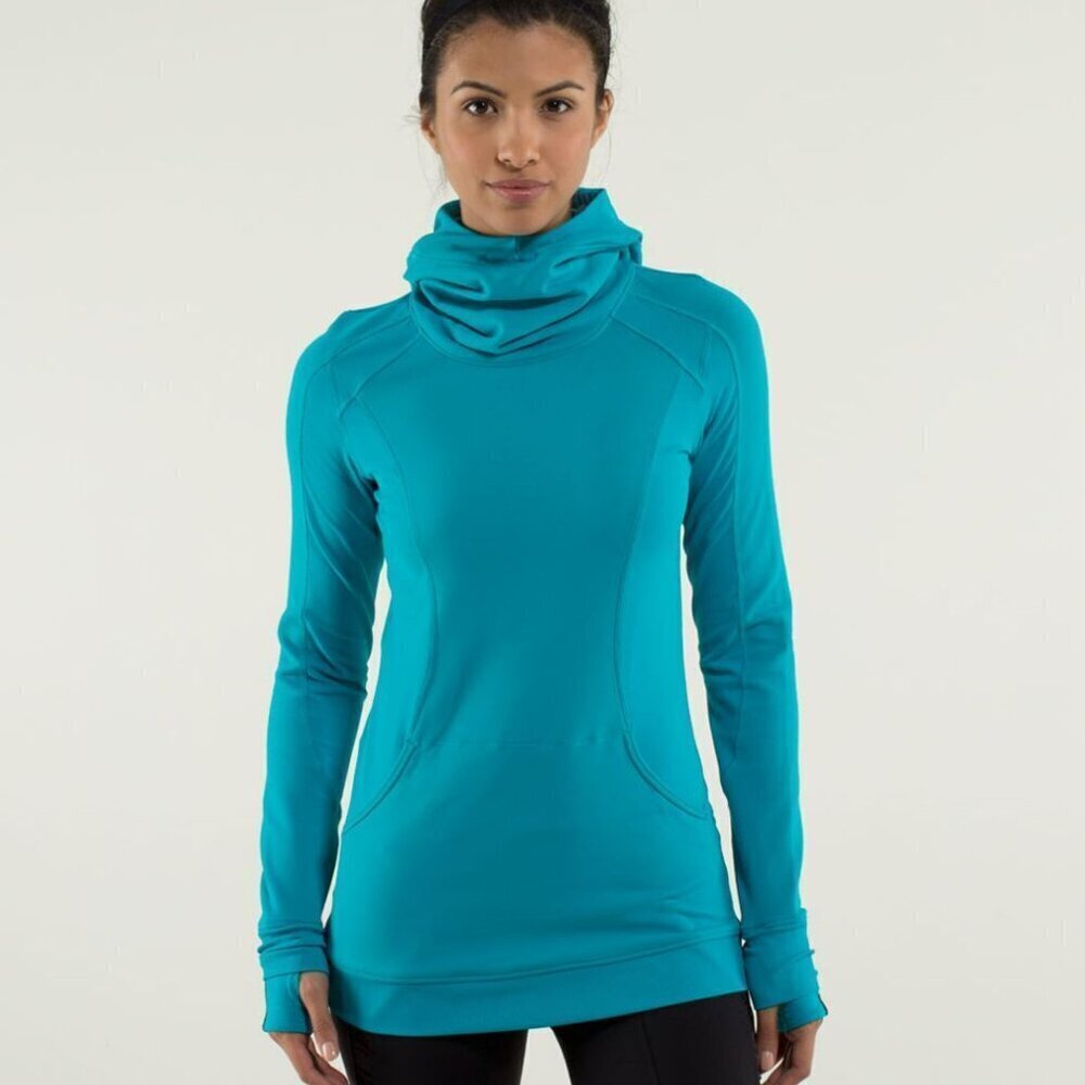 Lululemon Base Runner Hoodie, Half Micro Macro Surge, W3C79S - Size 4